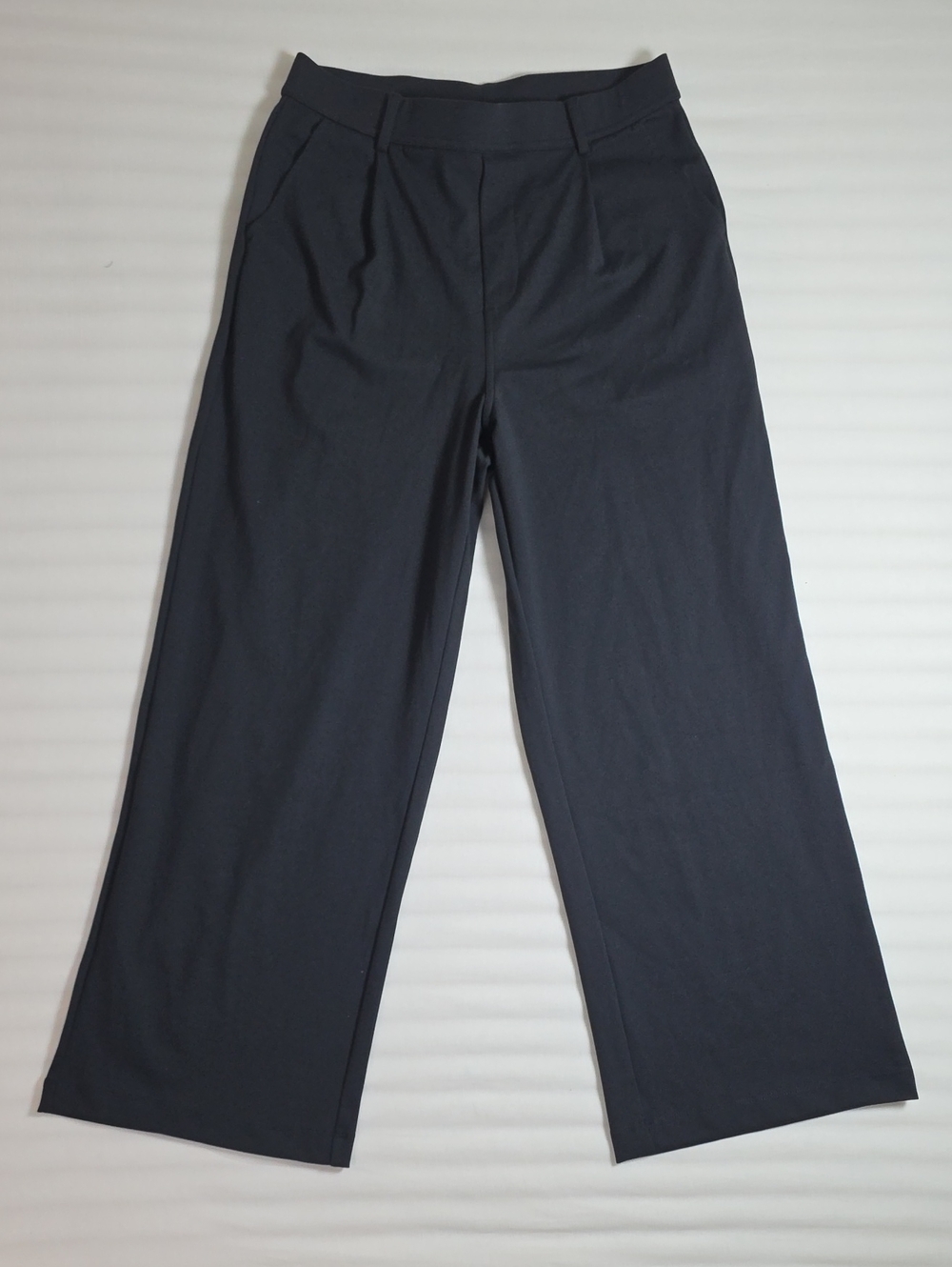 0889 Halara DayStretch High Waisted Pocket Straight Leg Work Pant Black; M/P